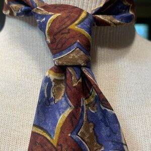 80’s CHRISTIAN DIOR BOLD ABSTRACT MODERNIST PRINT SILK NECKTIE